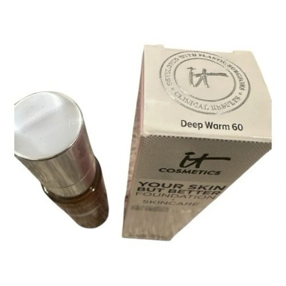 IT Cosmetics Your Skin But‎ Better Foundation + Skincare Deep Warm 60 NIB